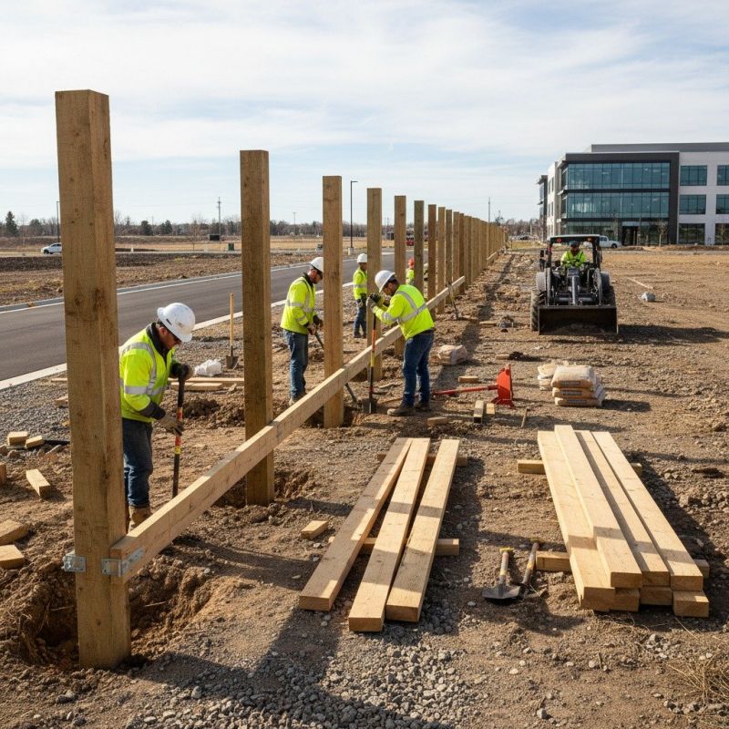 Wood Fence Installation detail